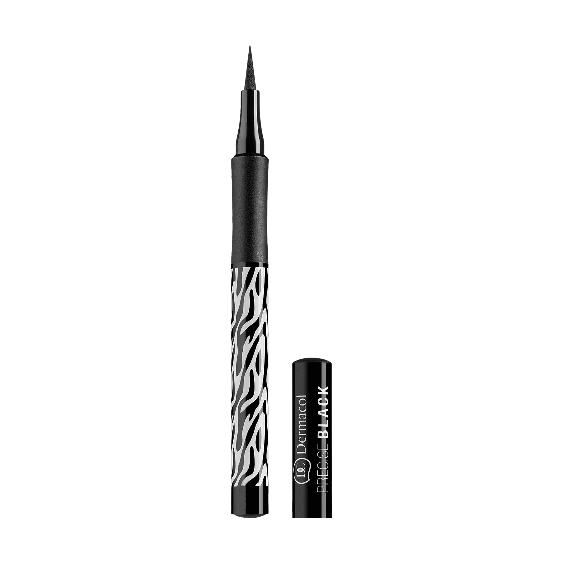Водостійка підводка-фломастер для очей Dermacol Black Sensation Precise black Чорна, 1 г